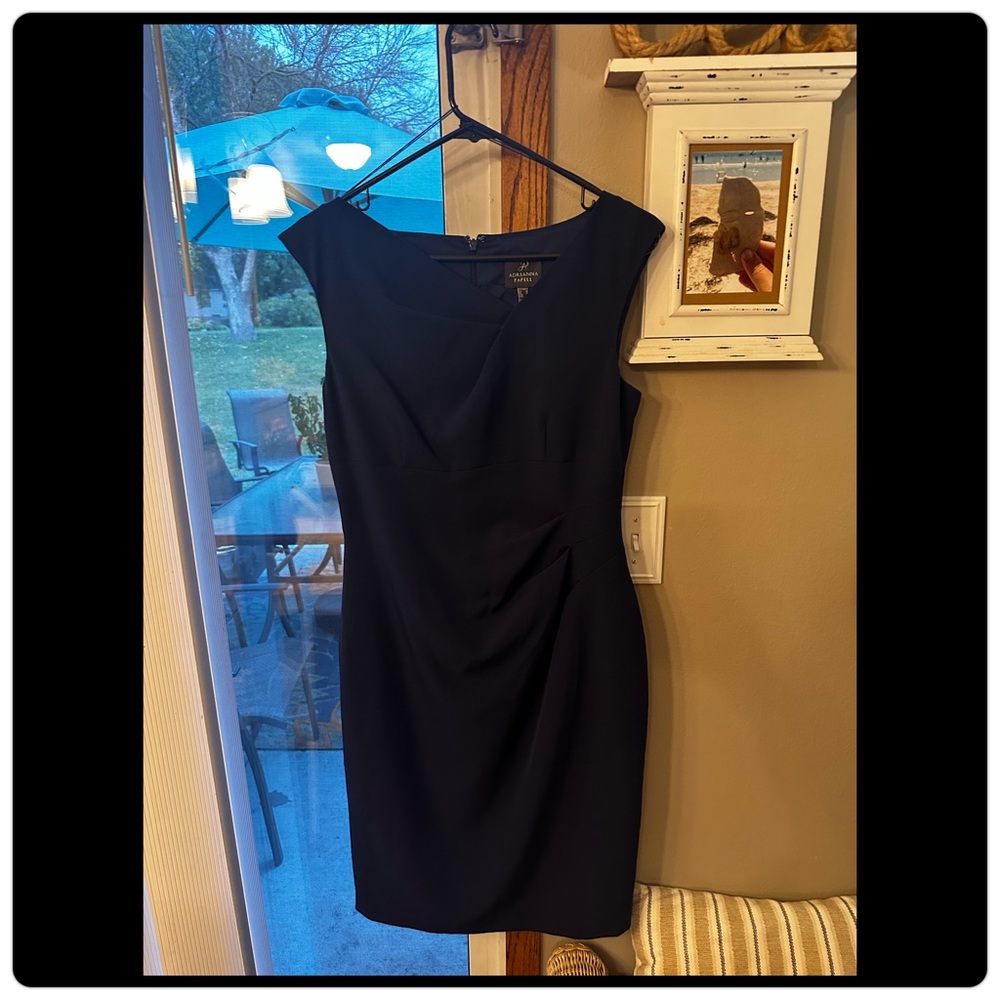 Adrianna Papell midnight blue. Worn once, excellent condition